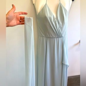 Amsale Bridesmaid Dress (light blue)